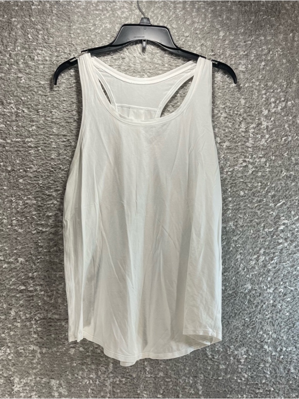 LULULEMON Tank Top Scoop Neck Racerback Sleeveless White Sz 10 Relax READ